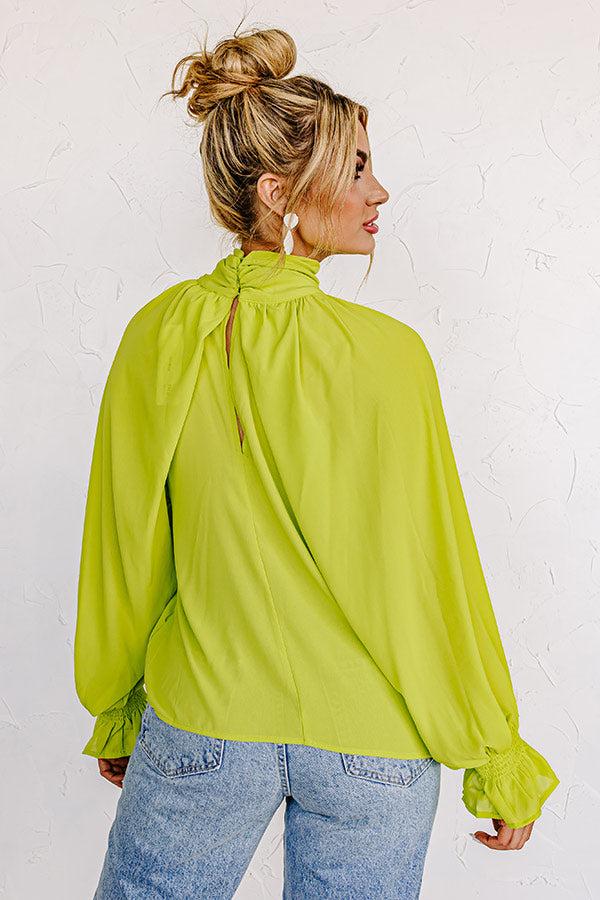 Sweetly Swaying Along Top In Lime Punch Product Image