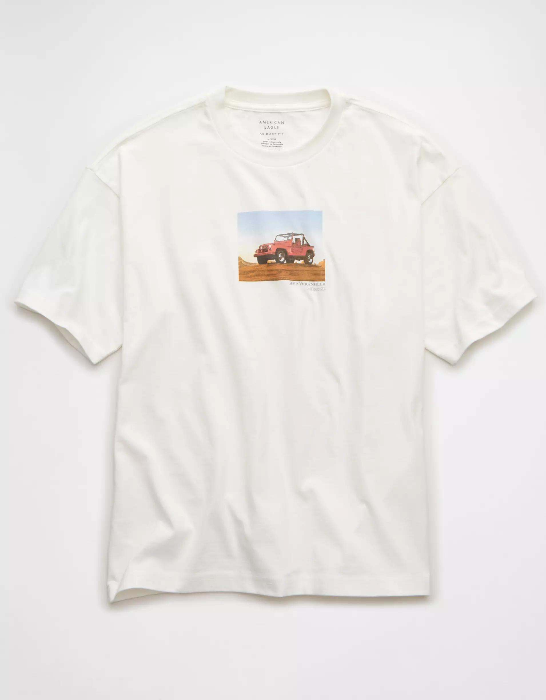 AE Boxy Jeep Graphic T-Shirt Product Image
