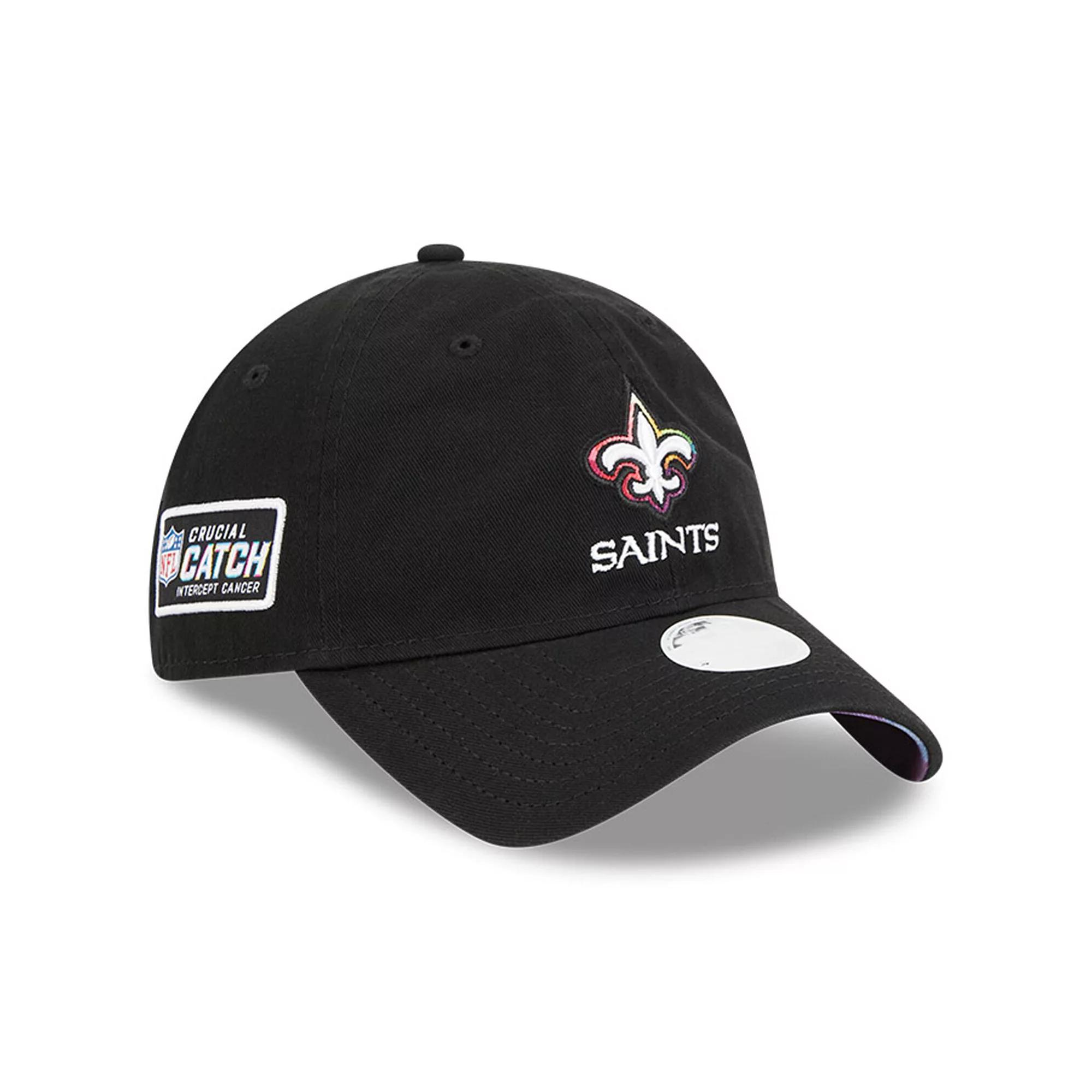 Women's New Era  Black New Orleans Saints 2023 NFL Crucial Catch 9TWENTY Adjustable Hat Product Image