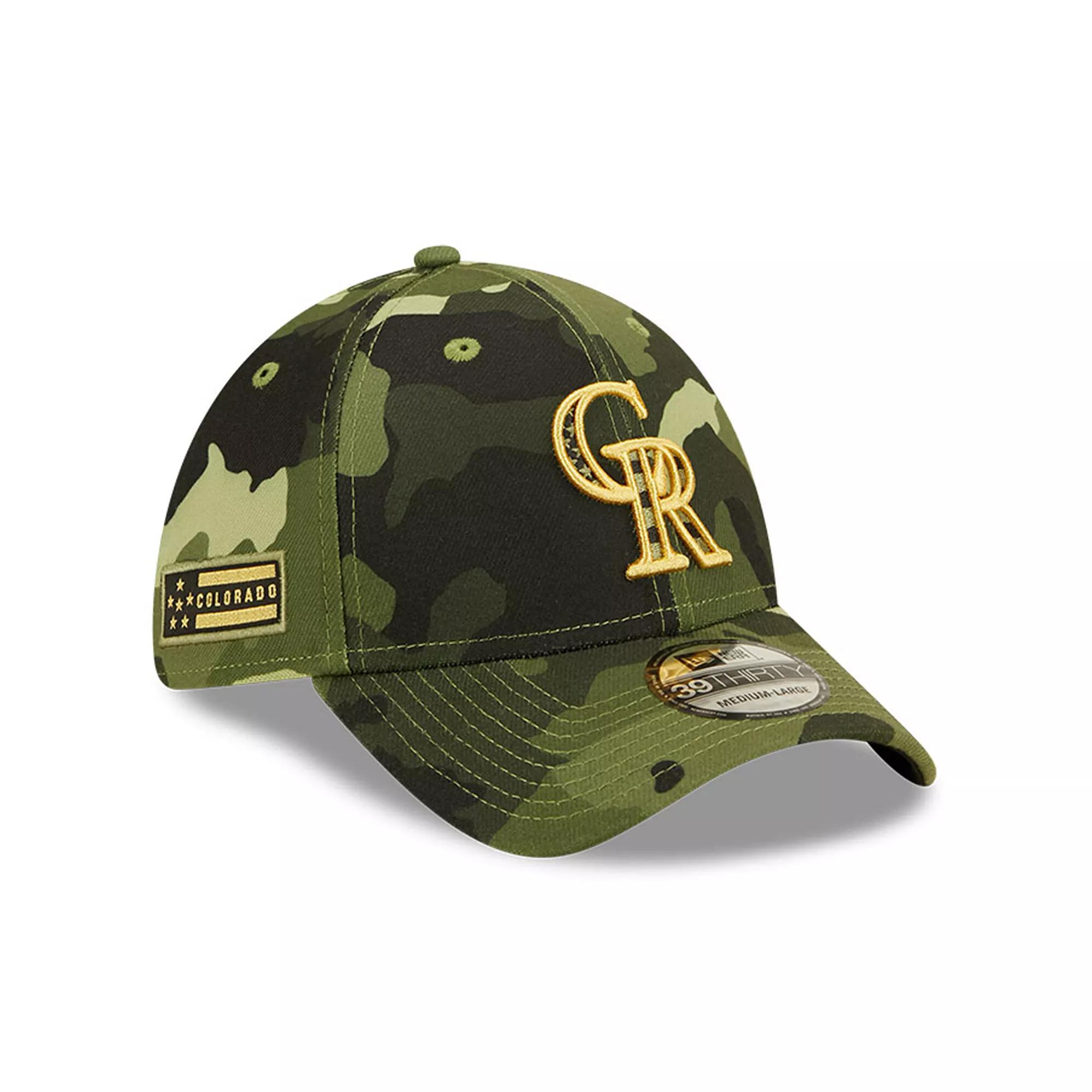 Men's New Era Camo Colorado Rockies 2022 Armed Forces Day 39THIRTY Flex Hat,  Product Image