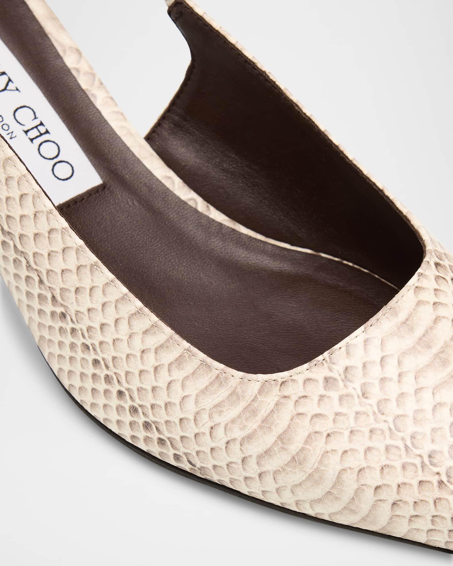 Amel 50 Printed Leather Slingback Pumps Product Image