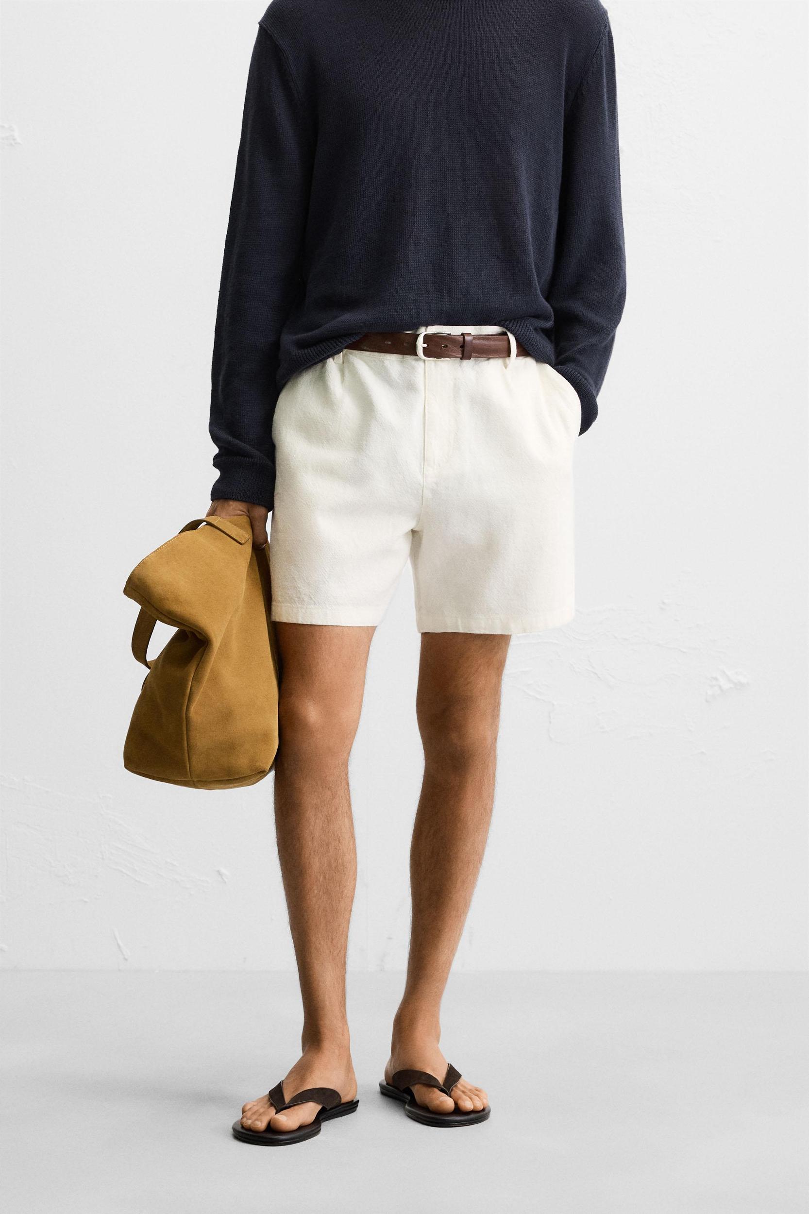 LINEN - COTTON SHORTS Product Image