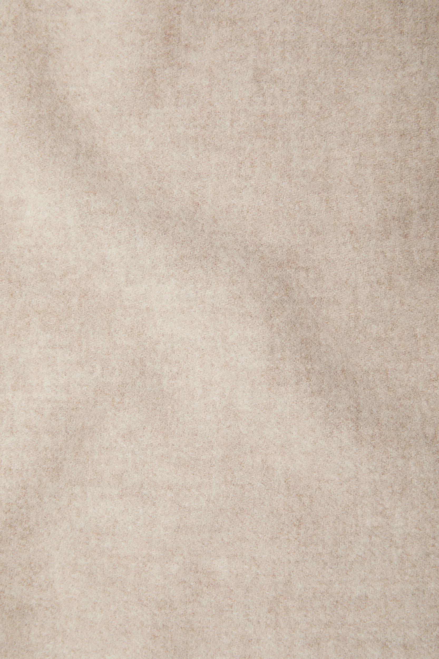 Fringe wool scarf - skinny Product Image