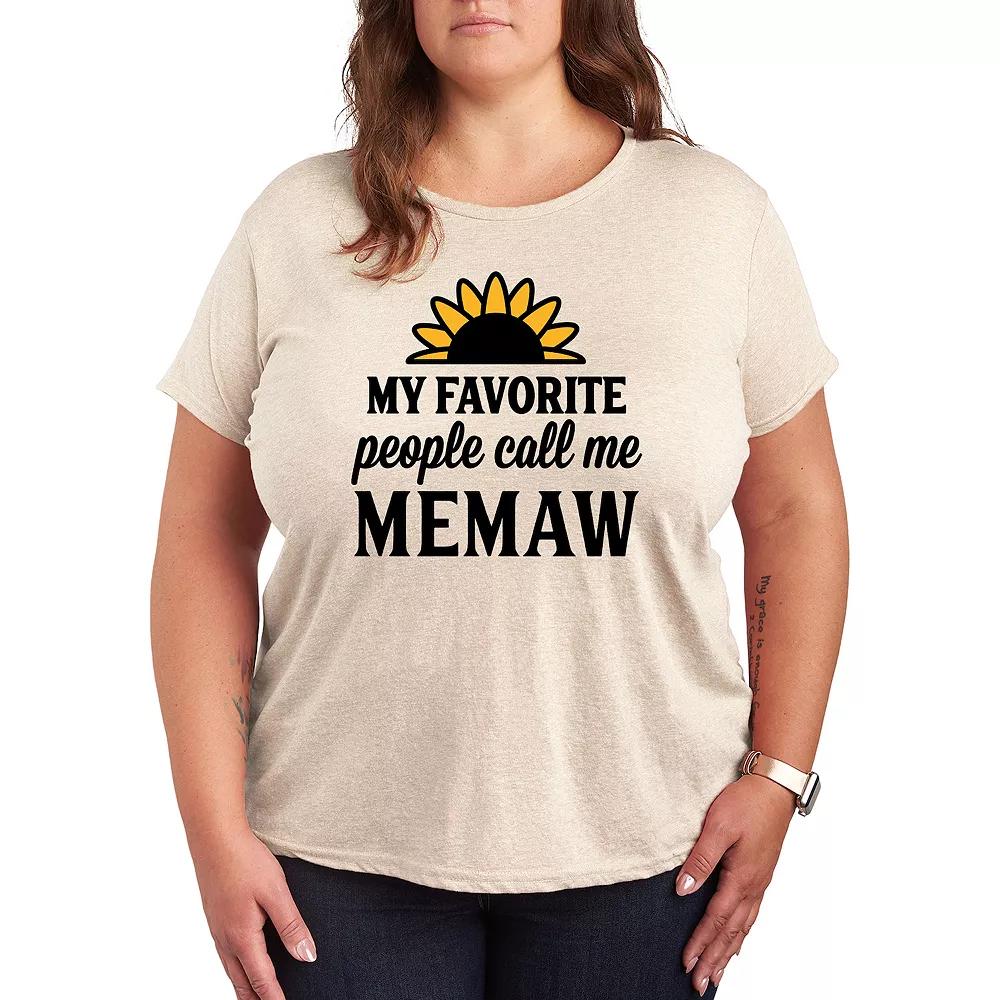 Plus Favorite People Memaw Graphic Tee, Women's,  Product Image