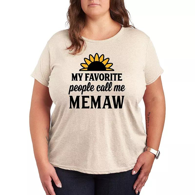 Plus Favorite People Memaw Graphic Tee, Women's,  Product Image