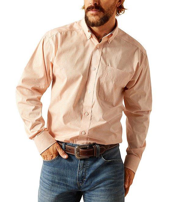 Ariat Classic Fit Ashton Wrinkle-Free Long Sleeve Solid Woven Shirt Product Image