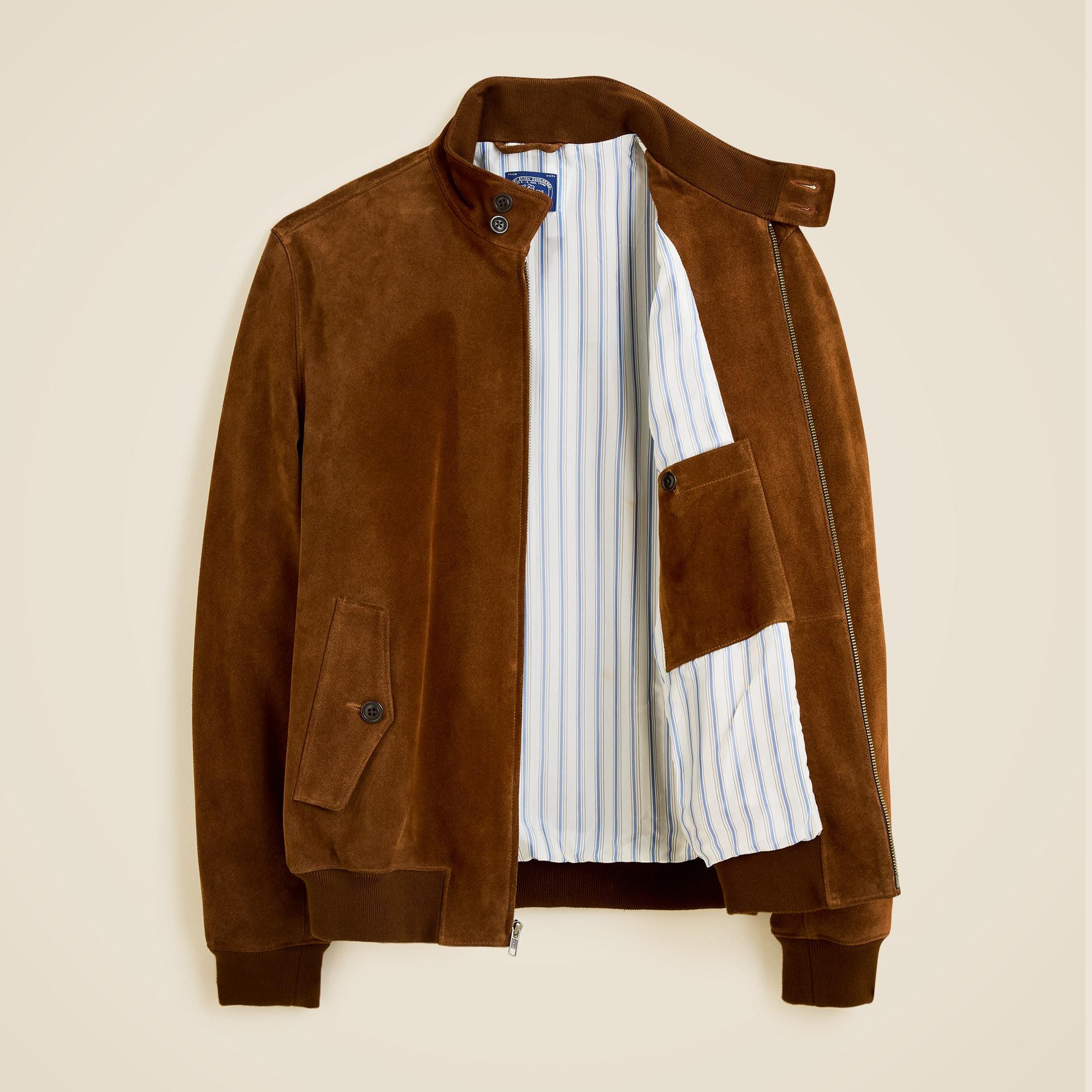 Harrington jacket in Italian suede Product Image