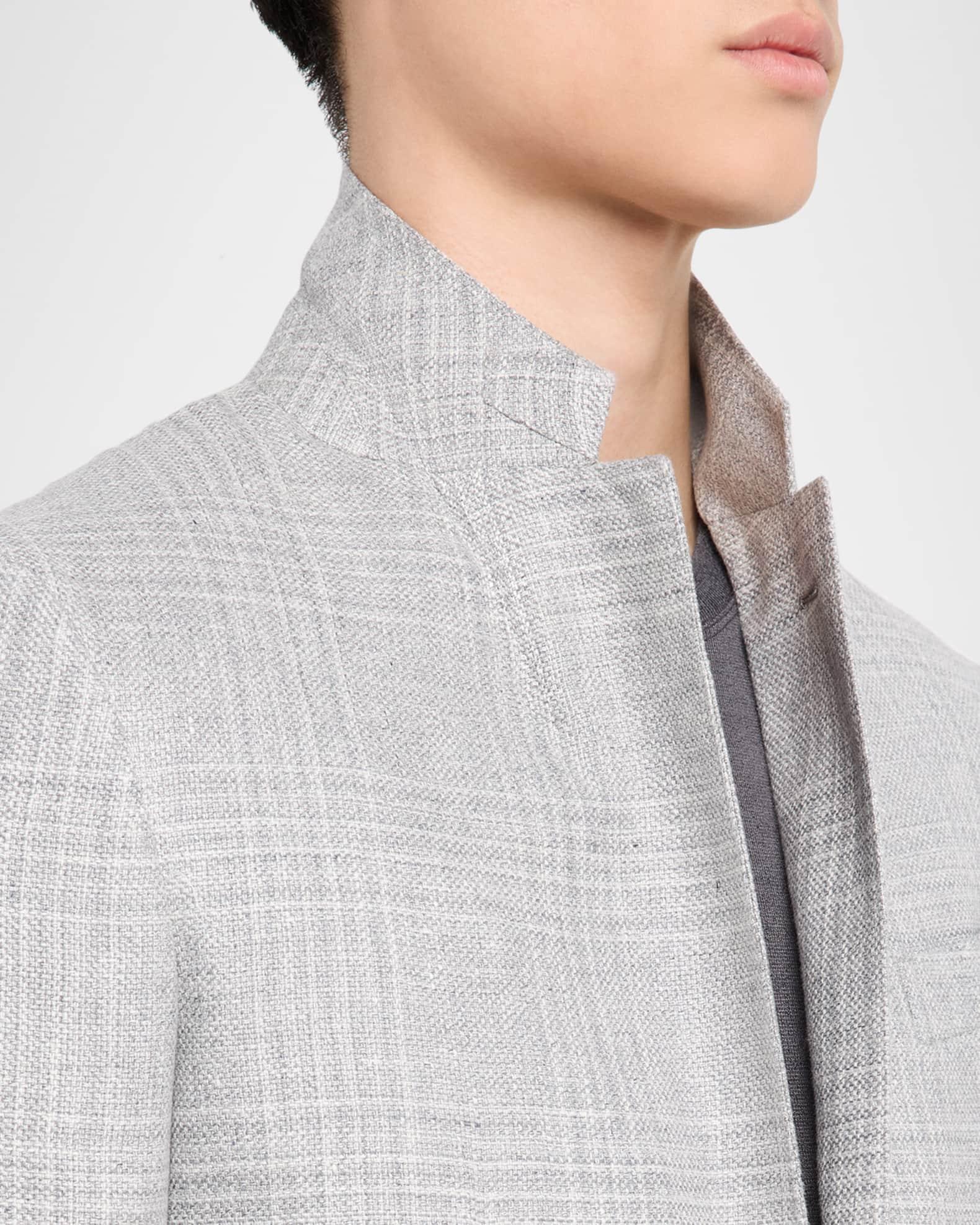 Men's Tonal Plaid Single-Breasted Sport Coat Product Image