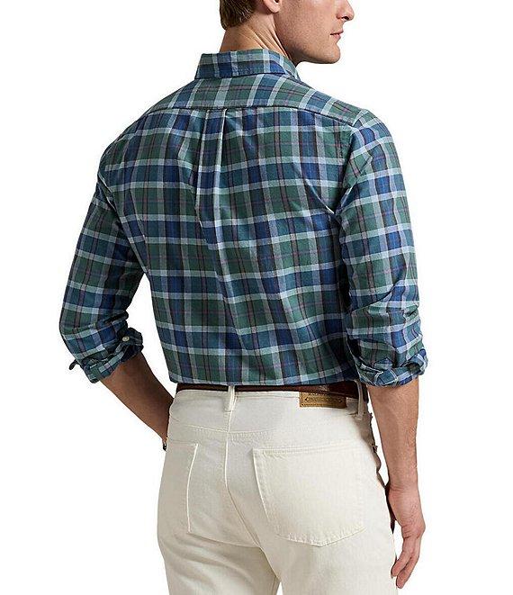 Polo Ralph Lauren Classic Fit Multi Plaid Oxford Long Sleeve Woven Shirt Product Image