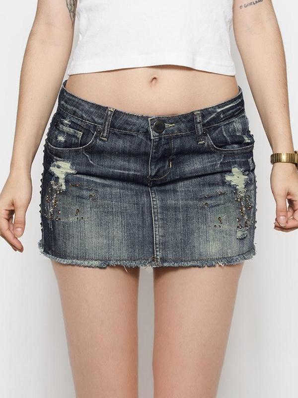 American Street Aged Mini Skirt Product Image