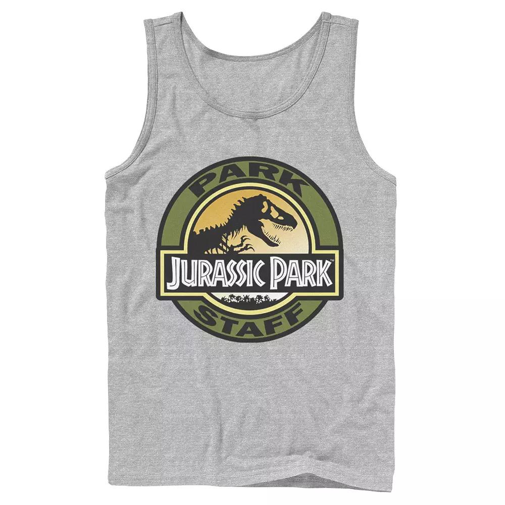 Men's Jurassic Park Staff Icon T-Rex Skeleton Tank Top,  Product Image