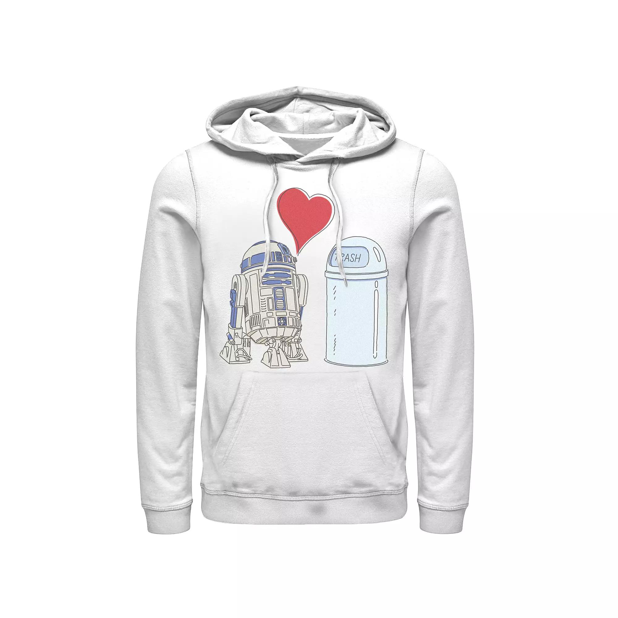 Men's Star Wars R2-D2 Loves Trash Can Hoodie,  Product Image