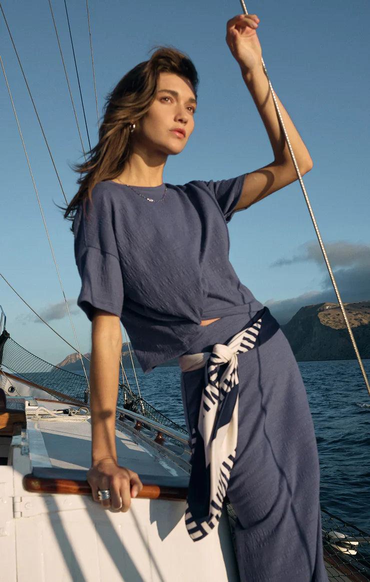 DELAVINE TEXTURED MIDI SKIRT Product Image