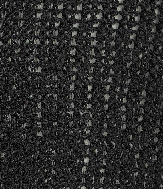 Blu Pepper Crochet Knit Button Front Bell Sleeve Cardigan Product Image