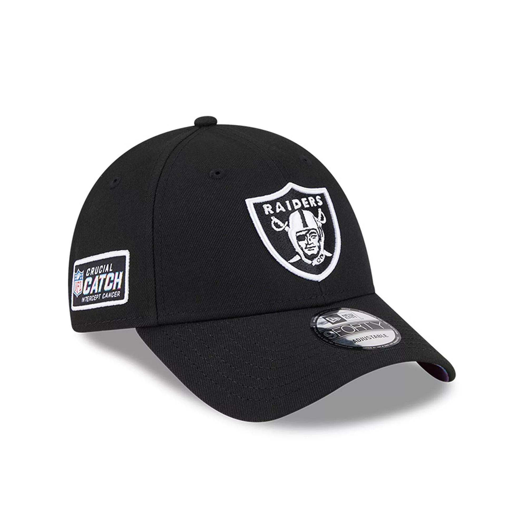 Men's New Era Black Las Vegas Raiders 2023 NFL Crucial Catch 9FORTY Adjustable Hat, Lvr Black Product Image