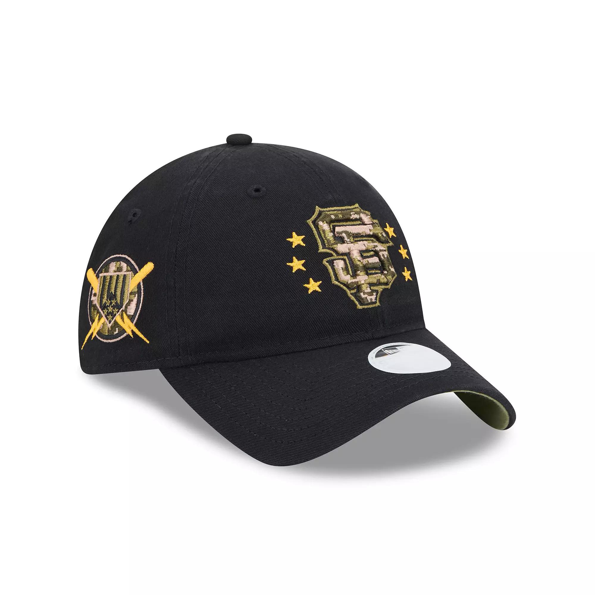 Women's New Era Black San Francisco Giants 2024 Armed Forces Day 9TWENTY Adjustable Hat Product Image