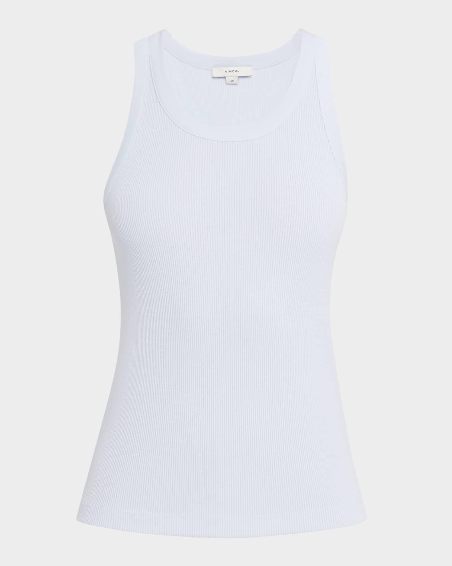 Scoop-Neck Ribbed Tank Top Product Image