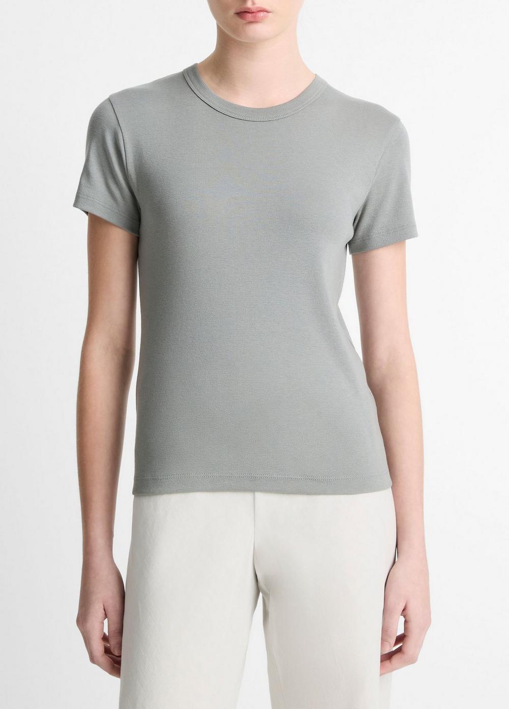 Pima Cotton-Blend '90s Shrunken T-Shirt Product Image