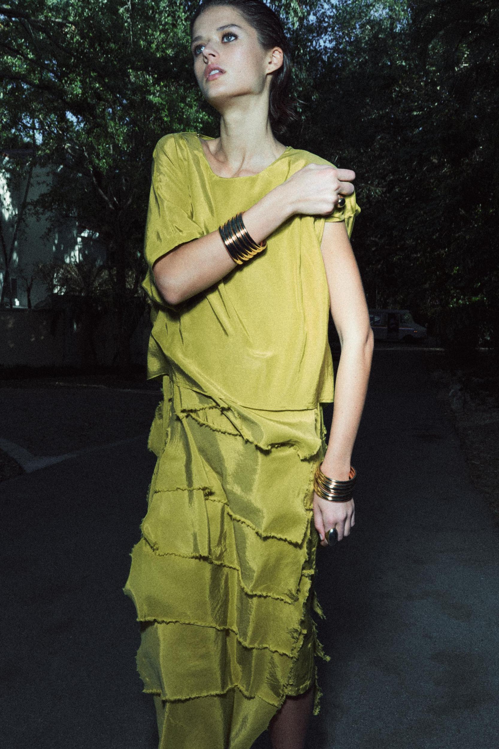 RUFFLED DRESS ZW COLLECTION Product Image