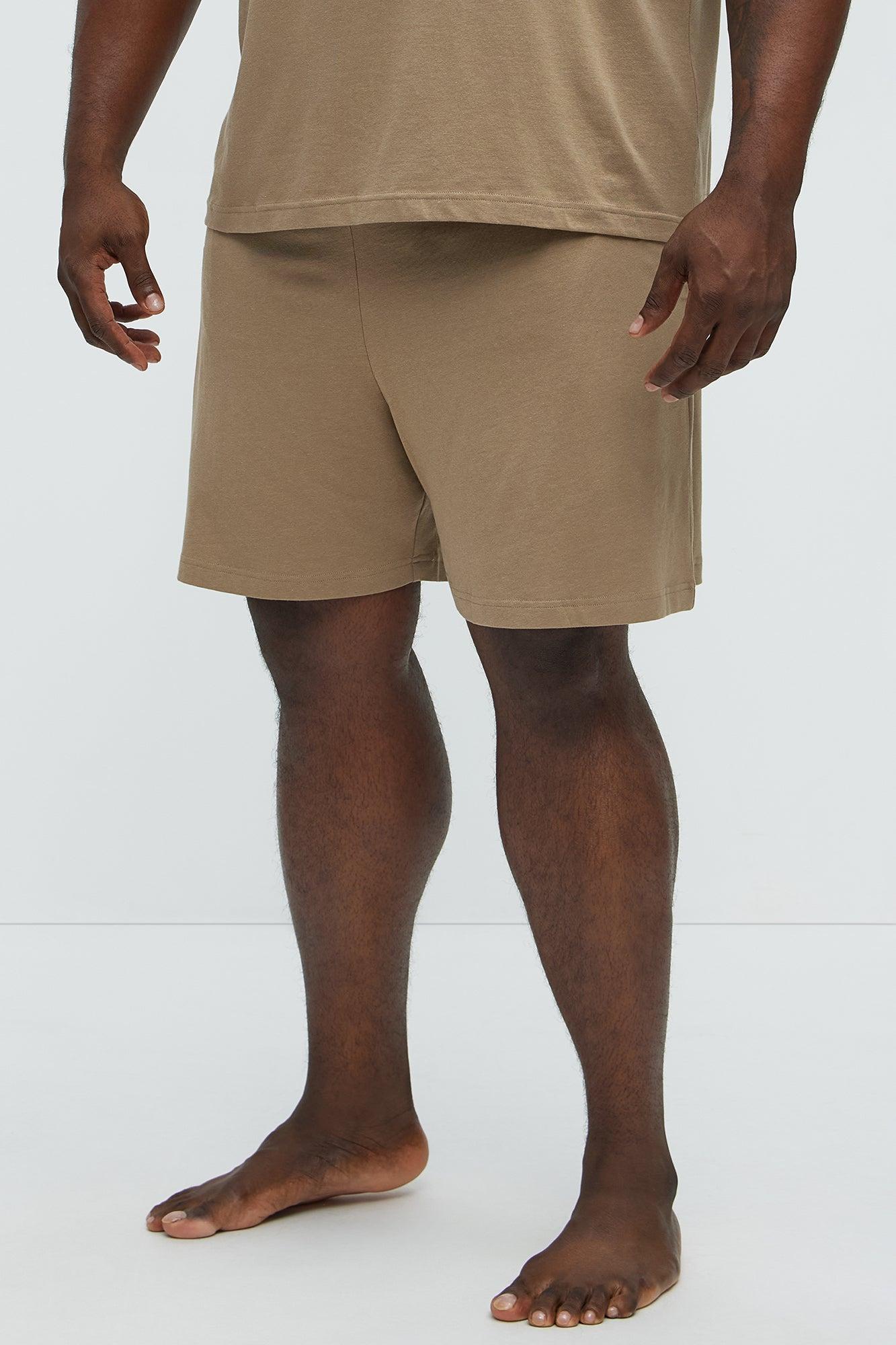 Essential Modal Lounge Shorts - Taupe Male Product Image