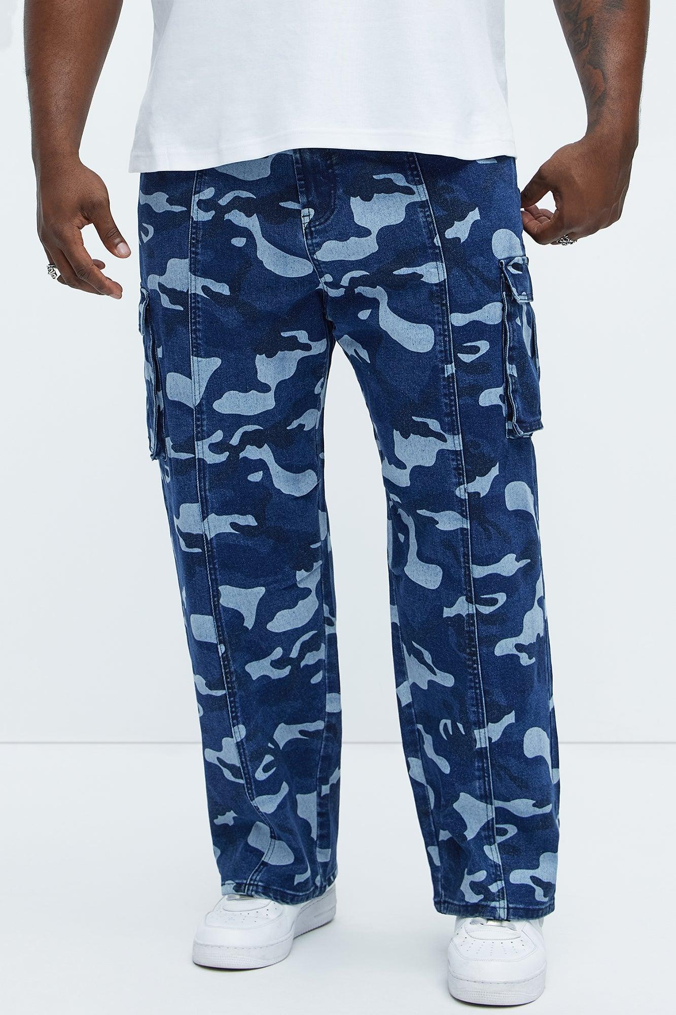 Cargo Camo Baggy Jeans - Camouflage Product Image