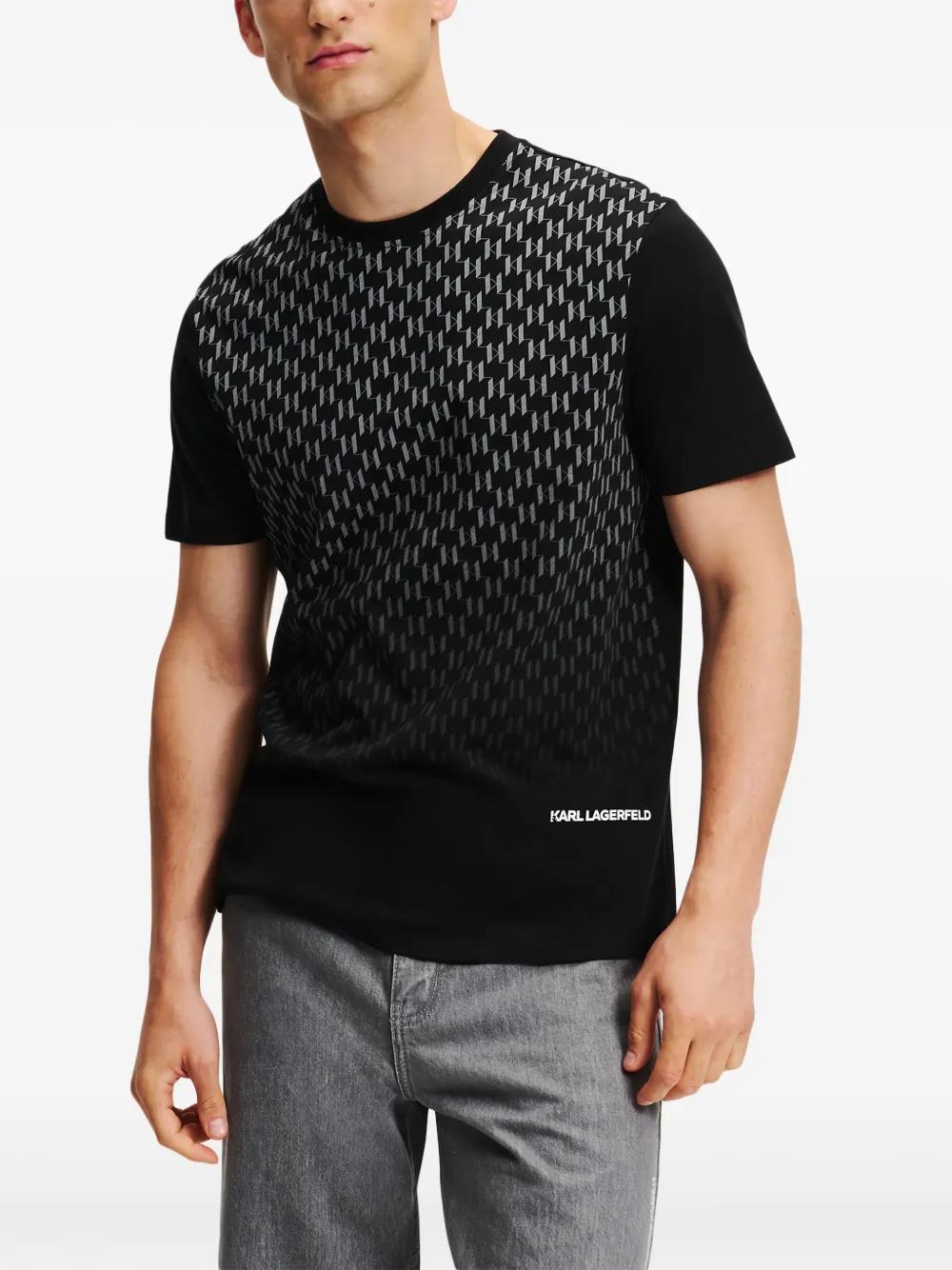 monogram-print T-shirt Product Image