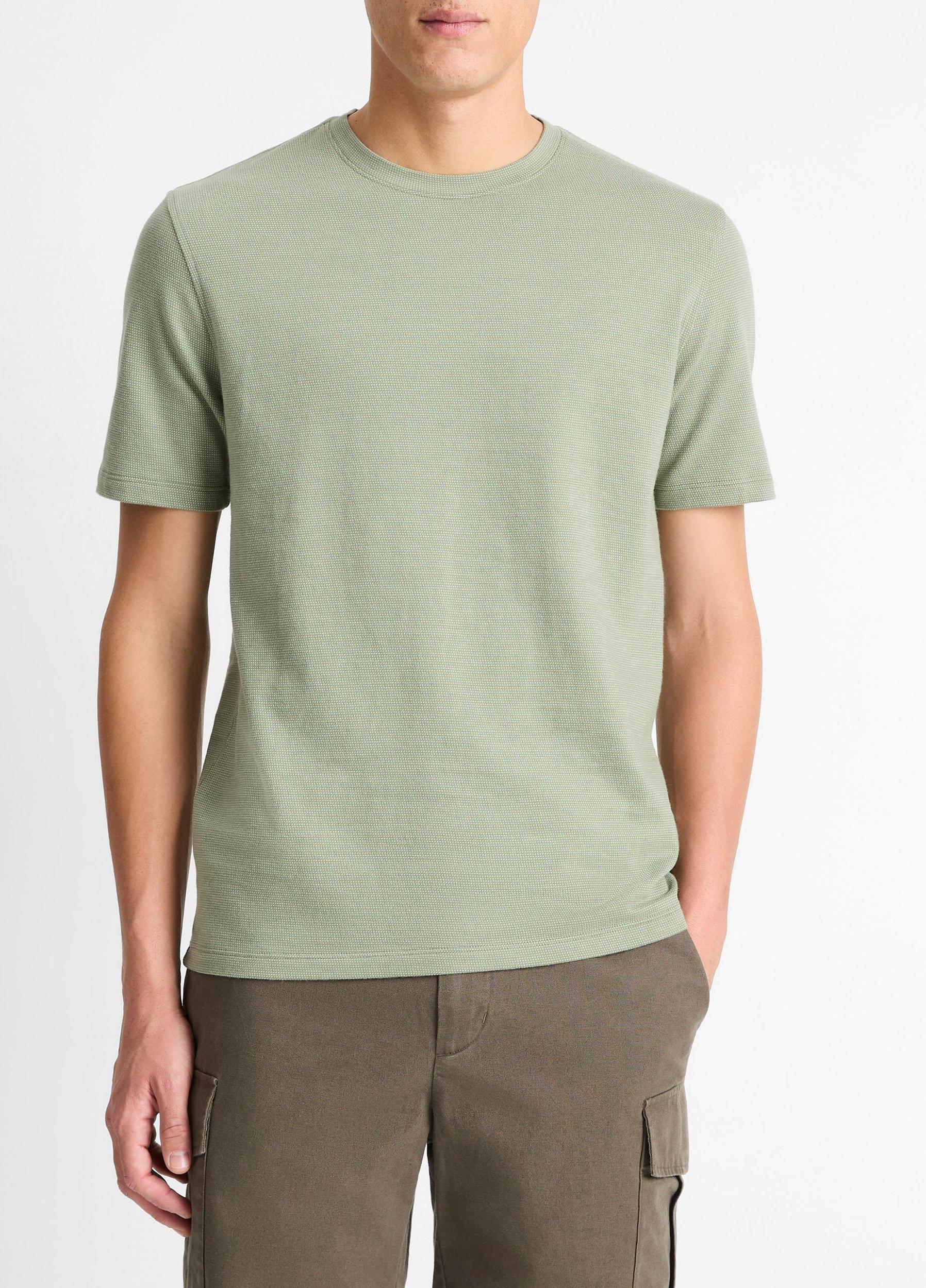 Birdseye Jacquard Pima Cotton T-Shirt Product Image