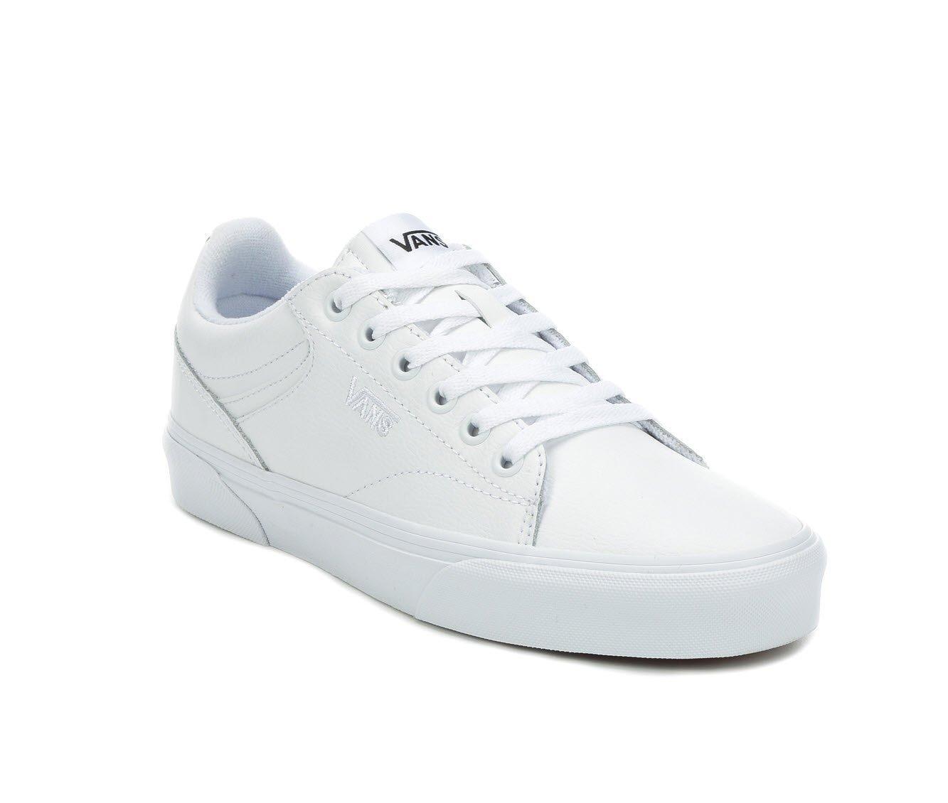 Women's Vans Seldan Leather Skate Shoes Product Image
