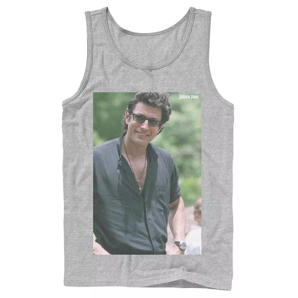 Men's Jurassic Park Jeff Goldblum Smile Poster Style Tank Top,  Product Image