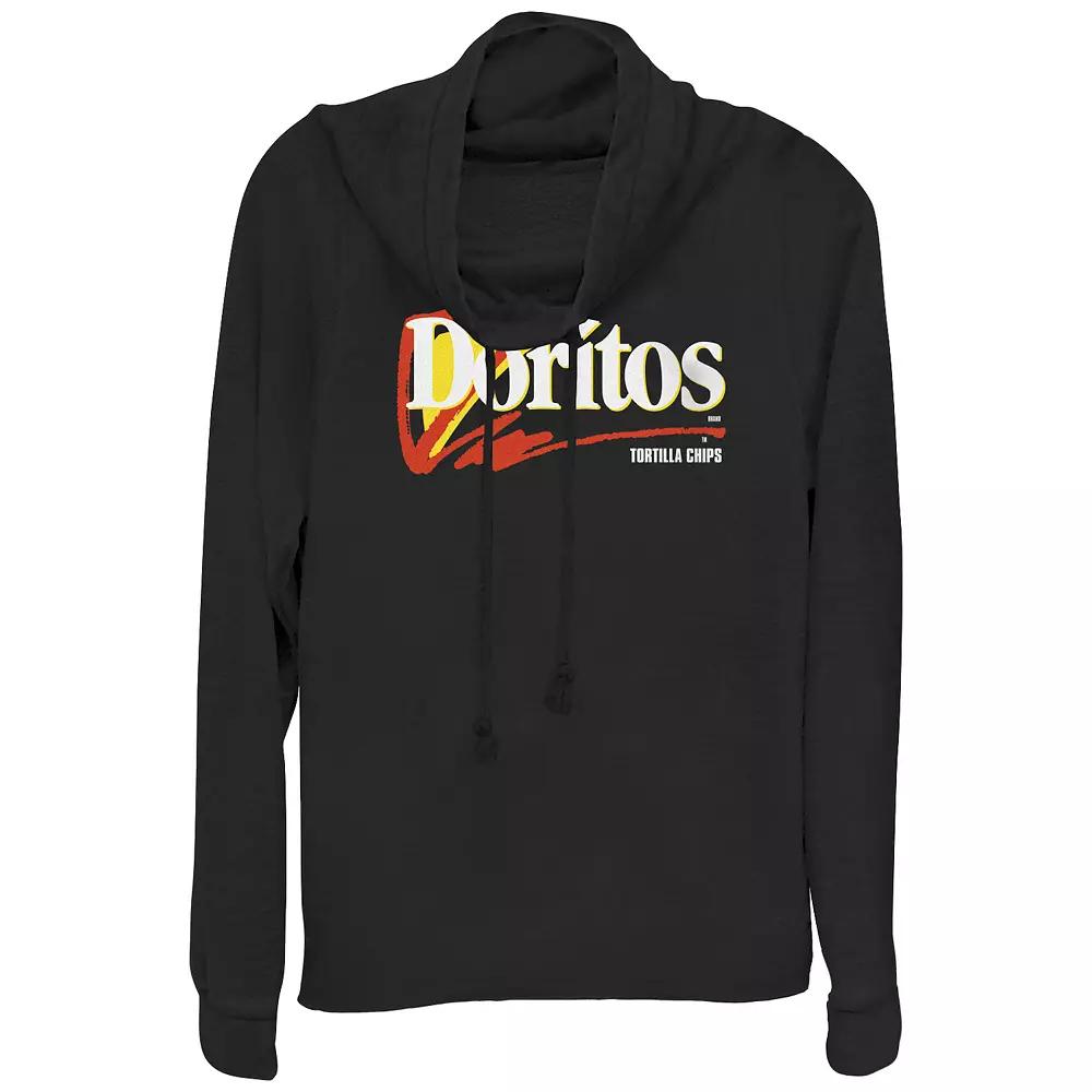 Juniors' Doritos Tortilla Chips Logo Cowlneck Graphic Lightweight Long Sleeve, Girl's,  Product Image