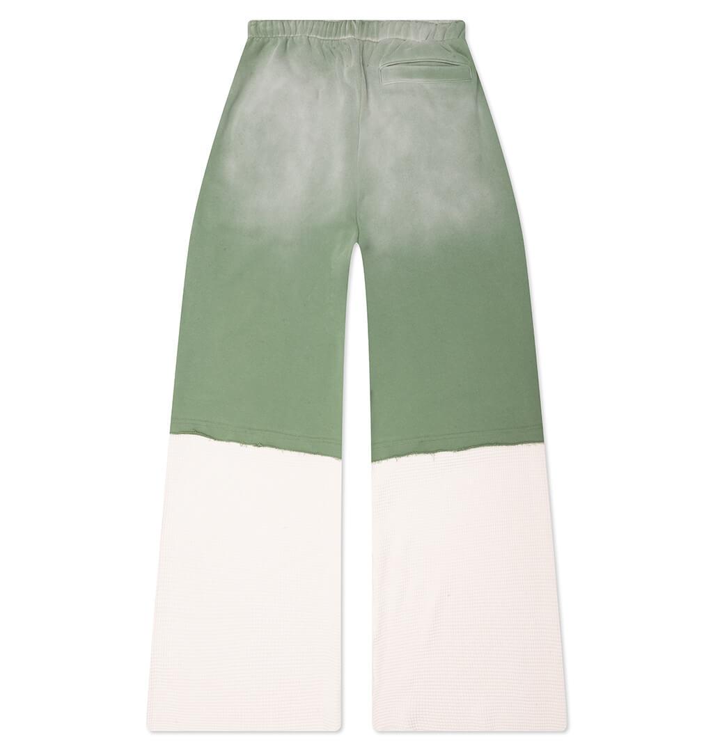 Double Layer Sweatpant - Green Male Product Image