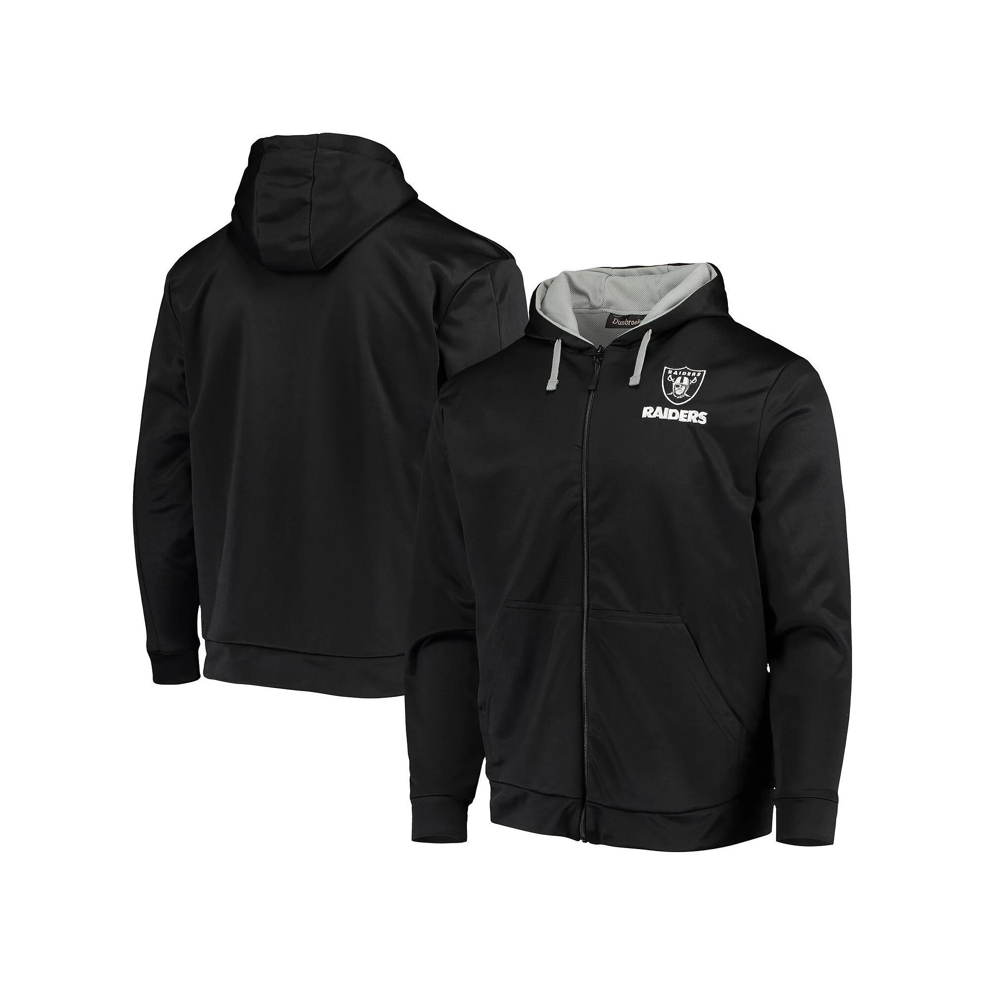 Men's Dunbrooke Black/Gray Las Vegas Raiders Apprentice Full-Zip Hoodie,  Product Image