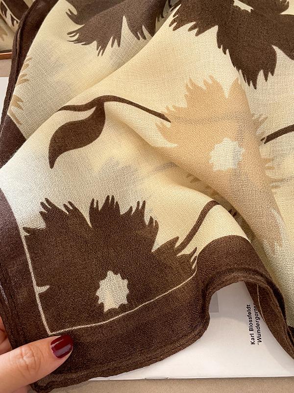 Vintage Floral Printed Shawl&Scarf Product Image