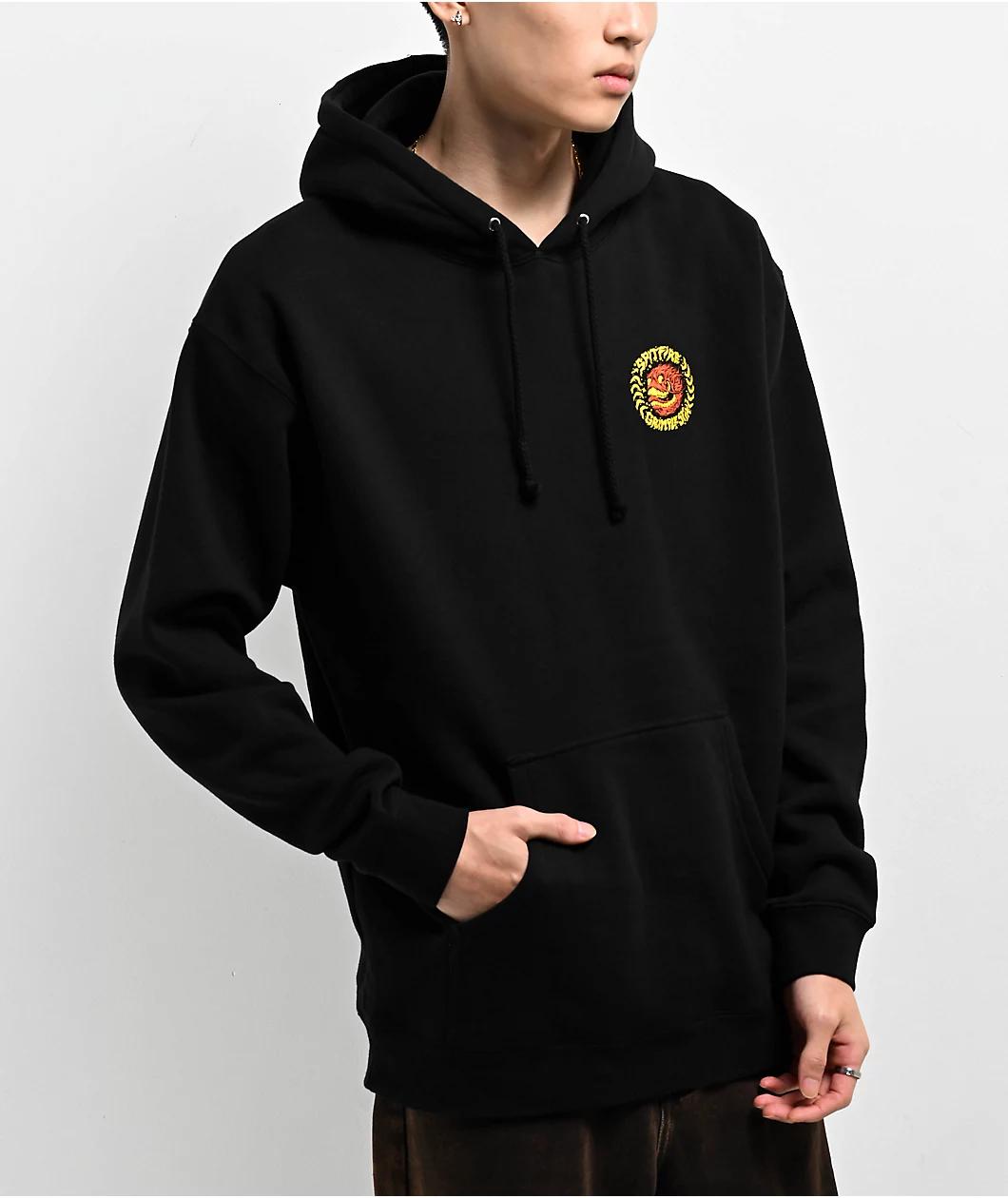 Spitfire x Grimple Stix Flying Black Hoodie Product Image