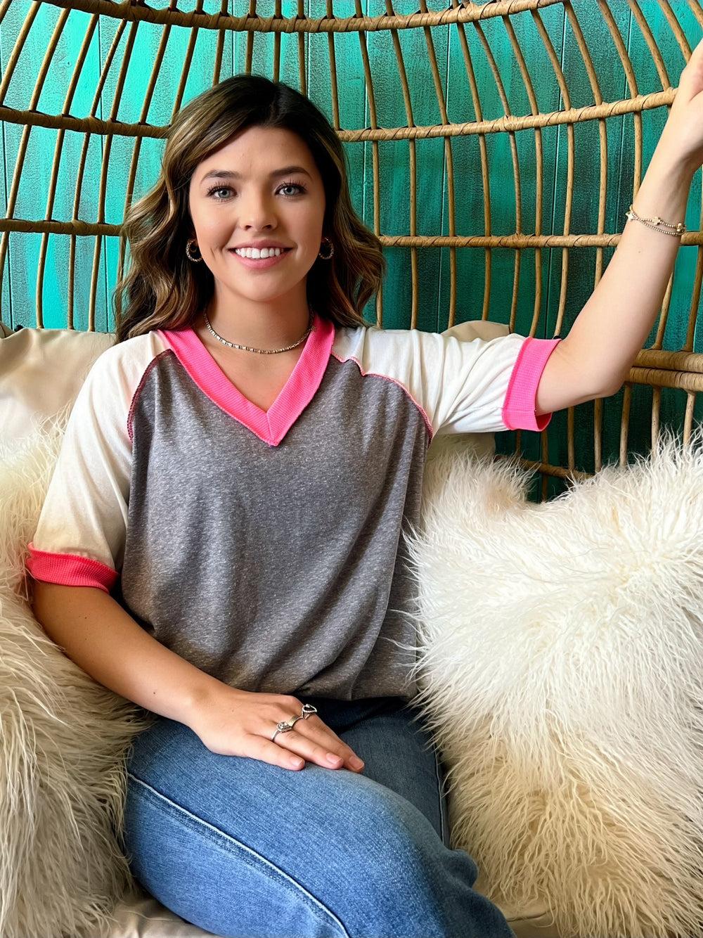 Day to Day Color Block Top- 2 colors* Product Image