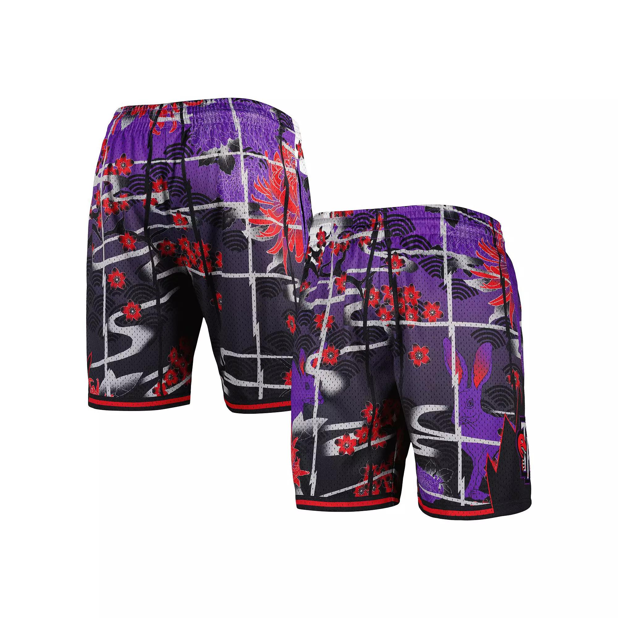Men's Mitchell & Ness  Purple Toronto Raptors Lunar New Year Swingman Shorts, Size: Large, Rpt Purple Product Image