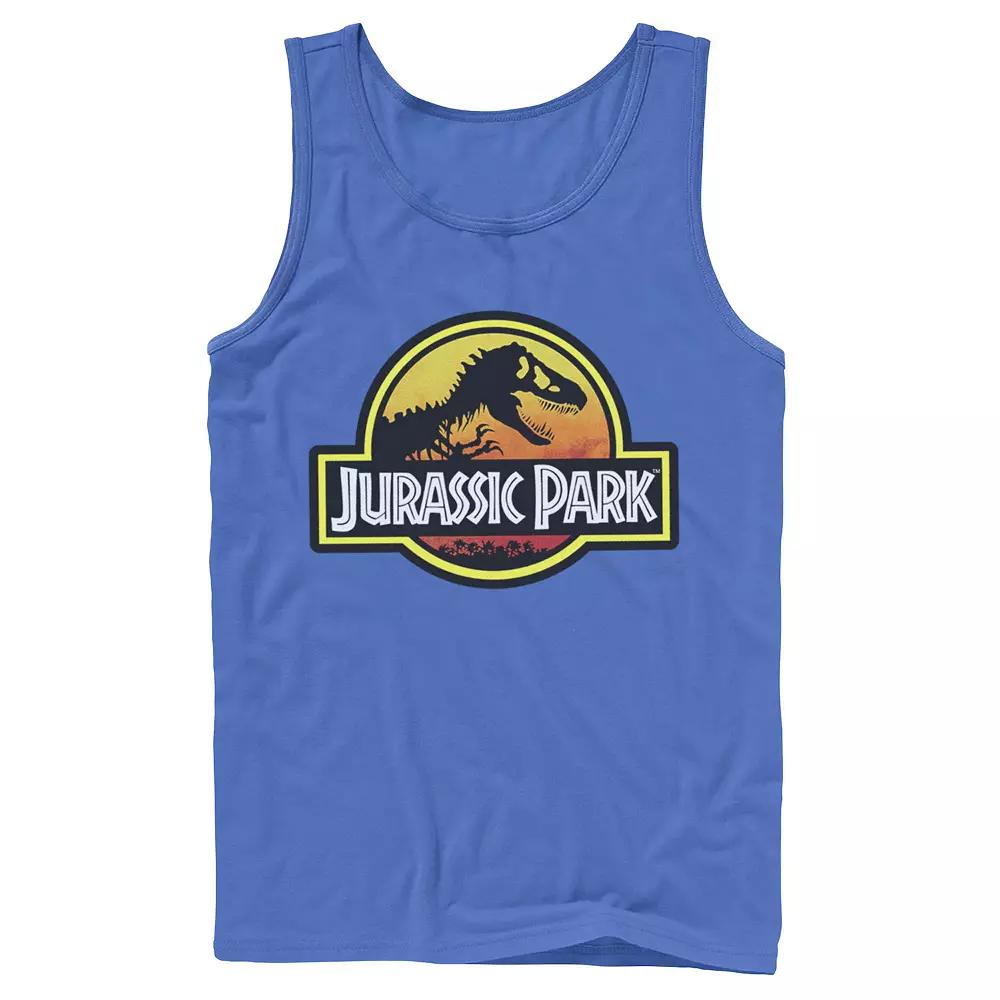 Men's Jurassic Park Sunset Logo Tank Top,  Product Image
