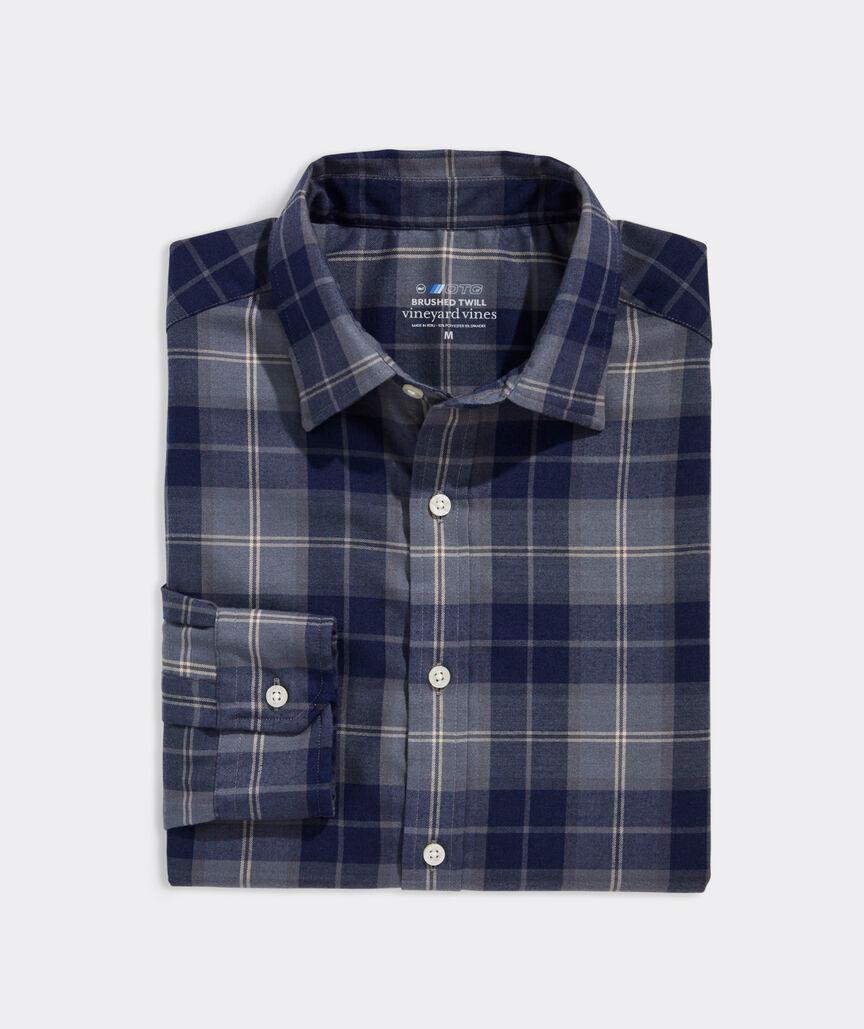 On-The-Go Brushed Twill Plaid Shirt Product Image
