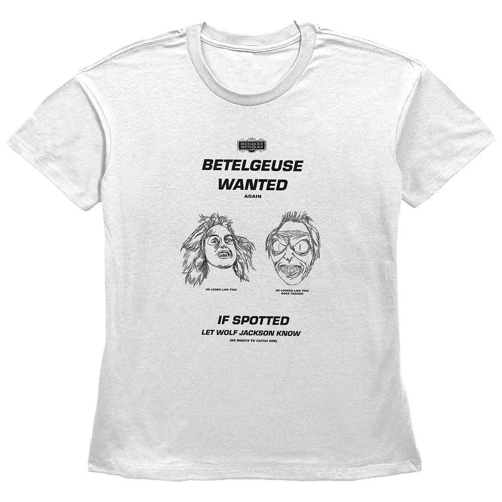 Women's Beetlejuice 2 Betelgeuse Wanted Graphic Tee,  Product Image