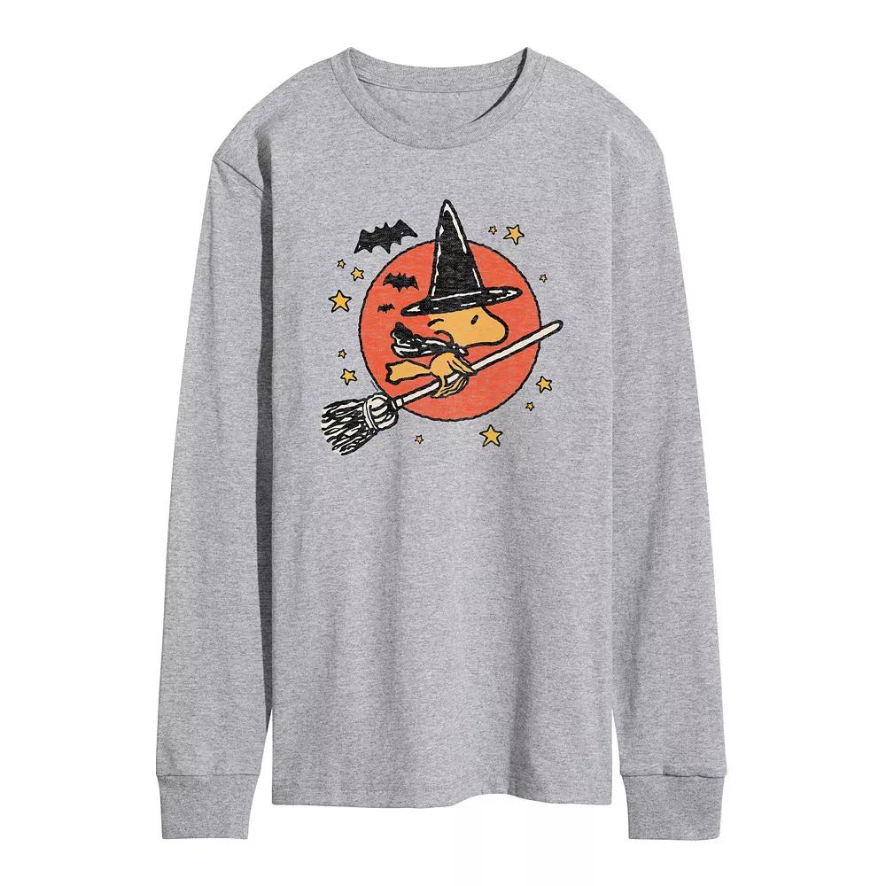 Men's Peanuts Woodstock Witch Long Sleeve Graphic Tee,  Product Image