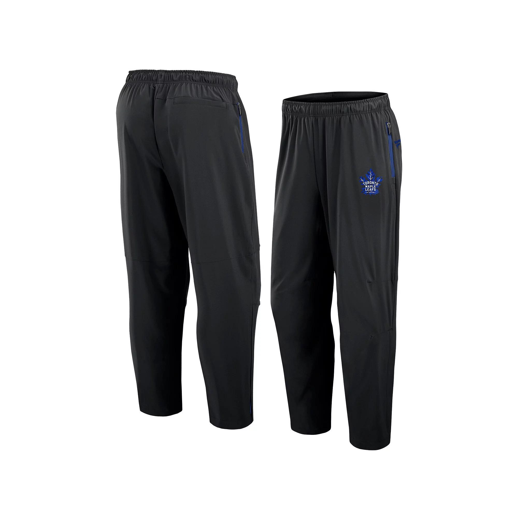 Men's Fanatics Black Toronto Maple Leafs Alternate Rink Pants, Size: Large, Mpl Black Product Image