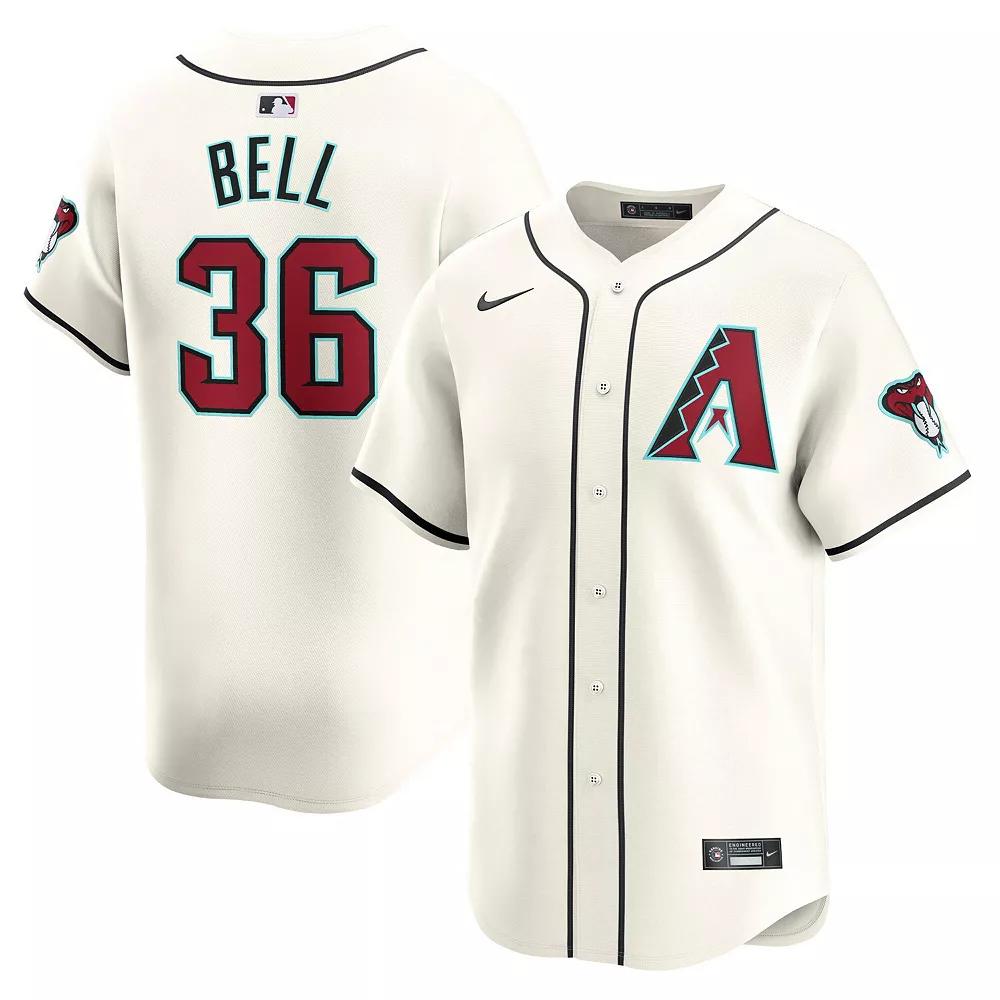 Men's Nike Josh Bell White Arizona Diamondbacks Home Limited Player Jersey, Size: Small Product Image
