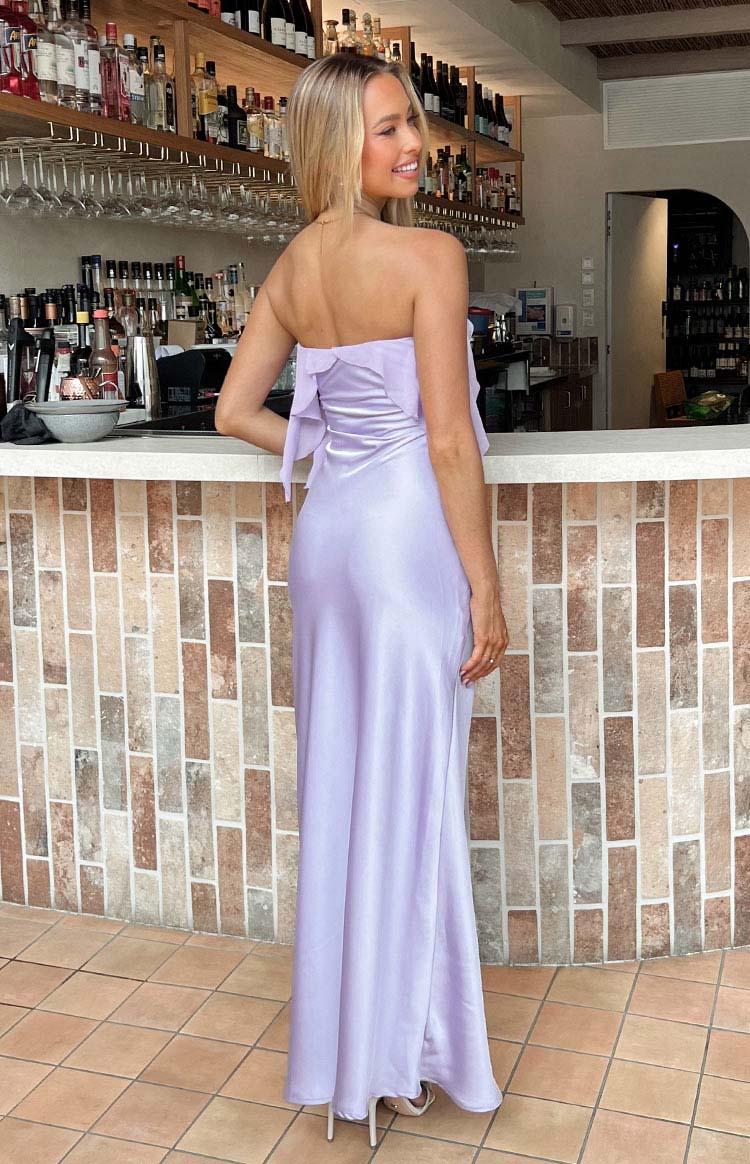 Faylinn Purple Strapless Maxi Dress Product Image