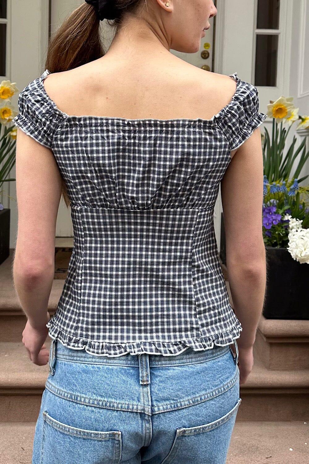 Elena Plaid Top Product Image