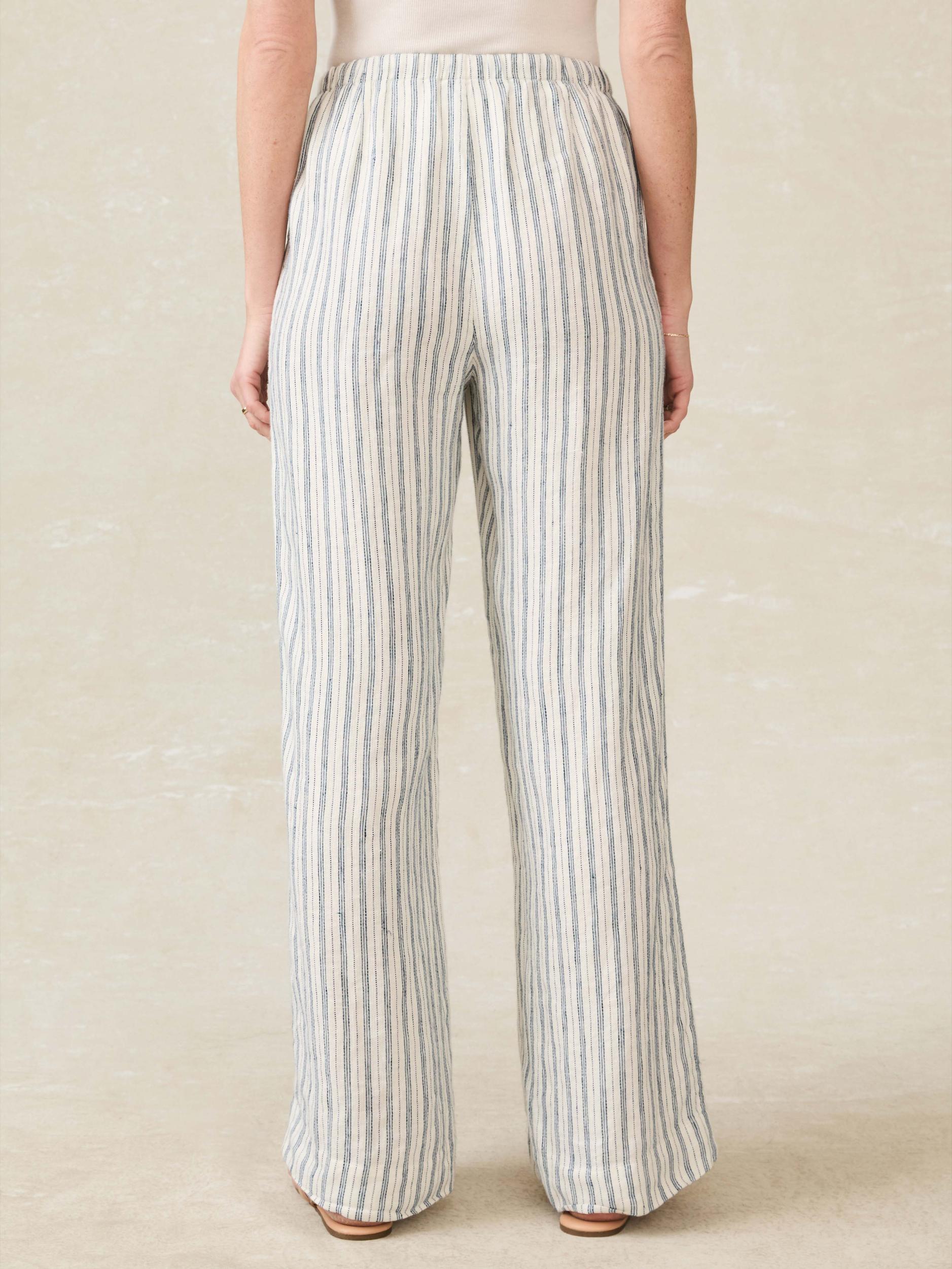 Laidback Linen Pant - Oceanside Stripe Female Product Image