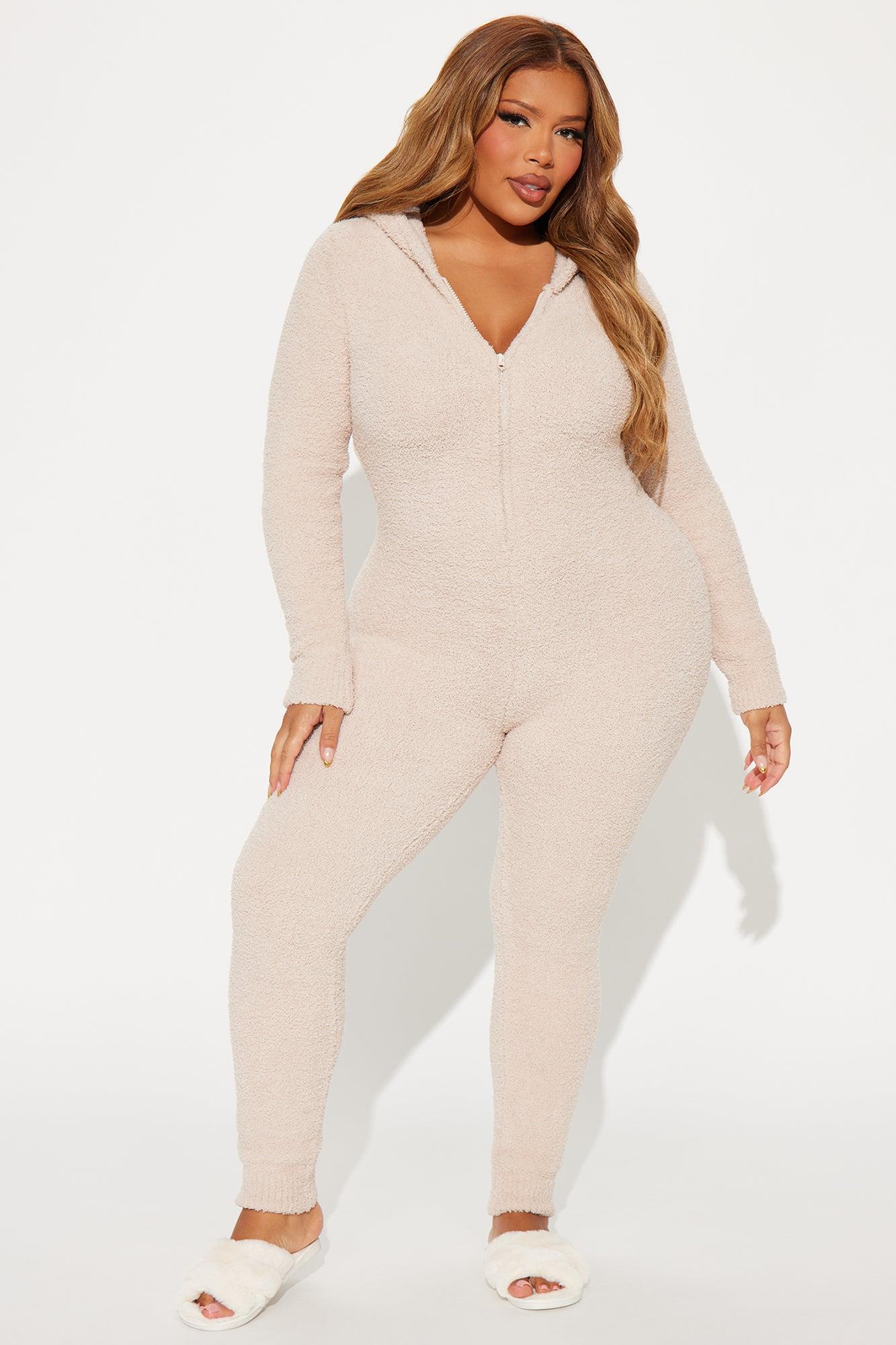 Cozy Era Jumpsuit - Taupe Product Image