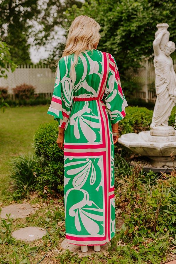 Sunshine and Sangrias Maxi Dress in Green Product Image