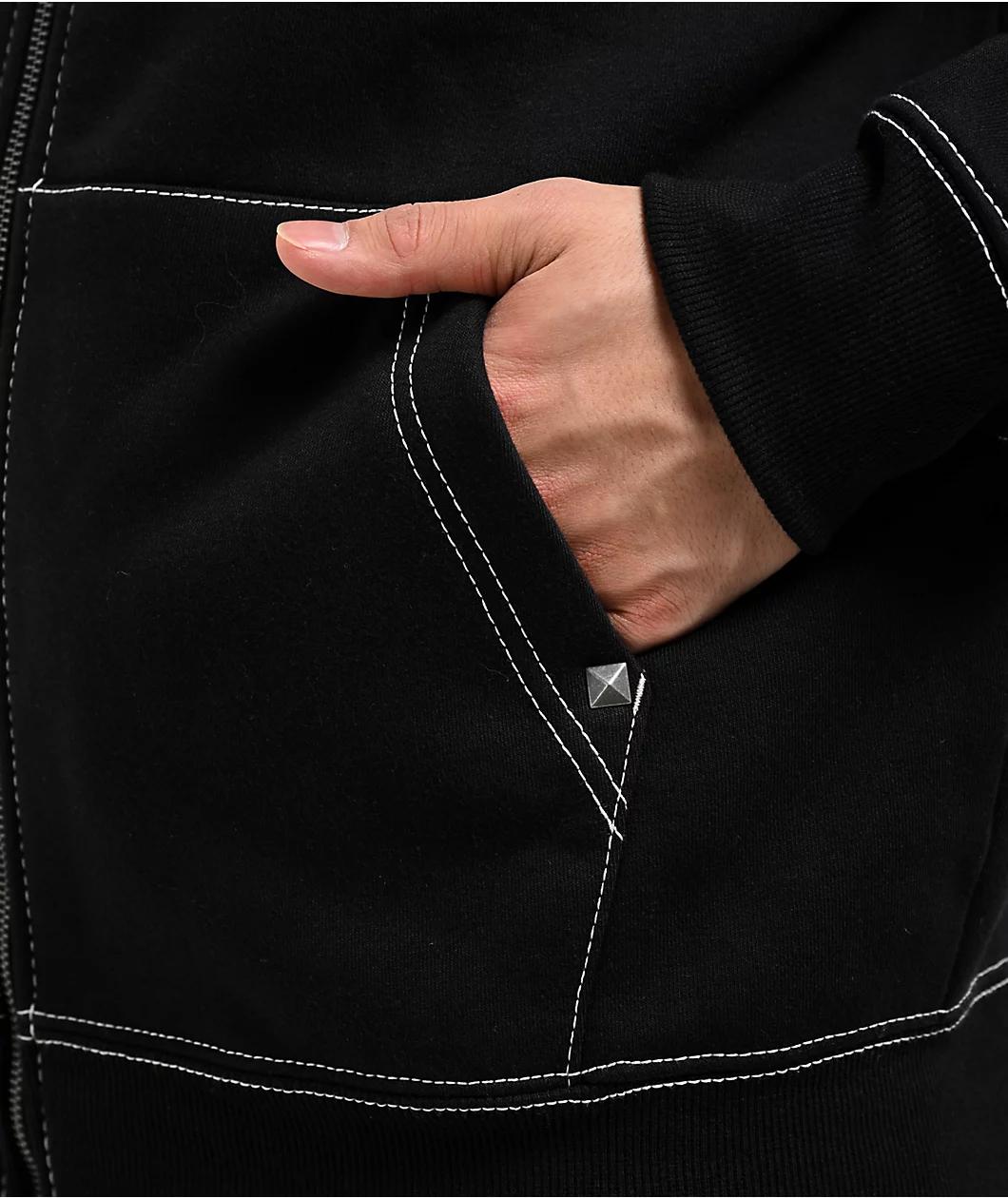 Empyre Bent Metal Black Zip Hoodie Product Image