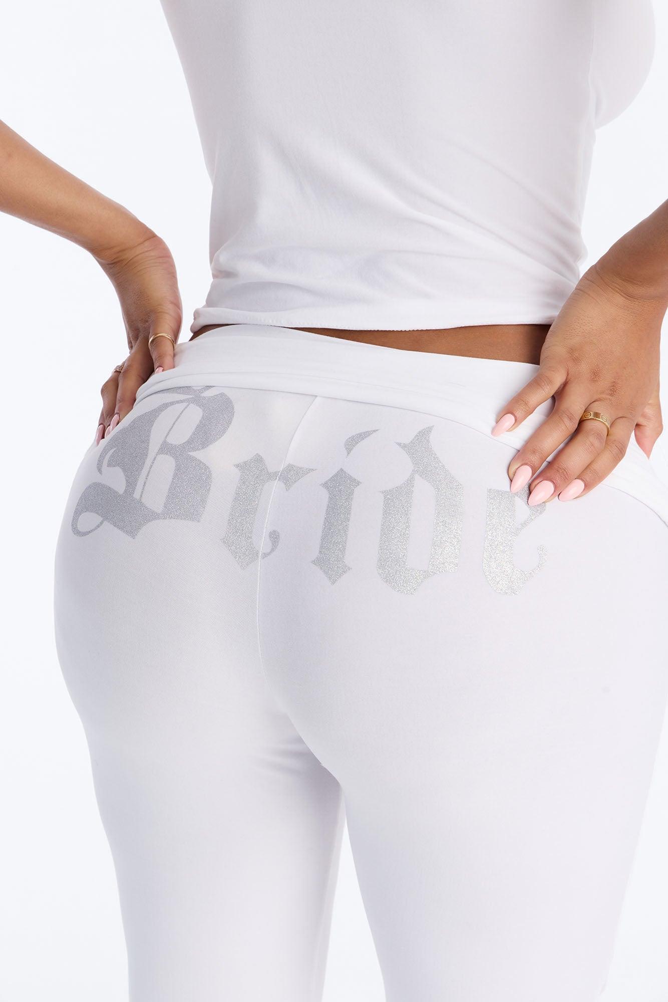 Y2K Bride PJ Pant Set - White Female Product Image