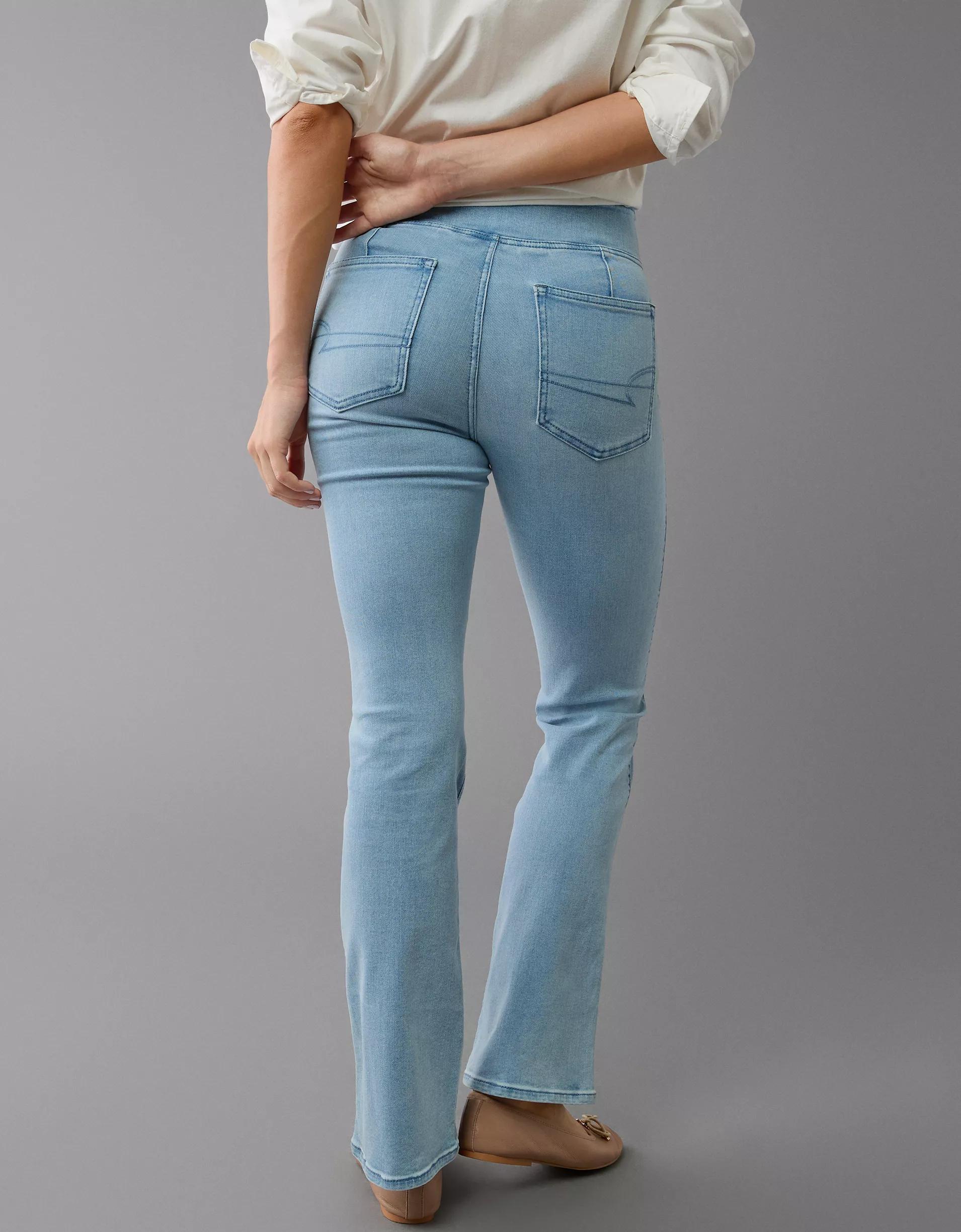 AE Luxe Pull-On High-Waisted Kick Bootcut Jean Product Image